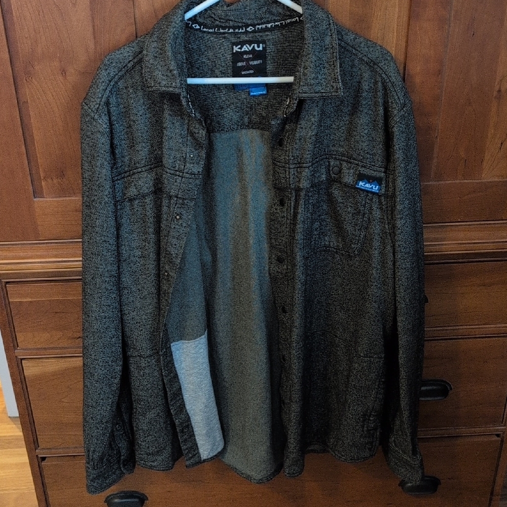 Kavu Black Casual Button Down Shirt